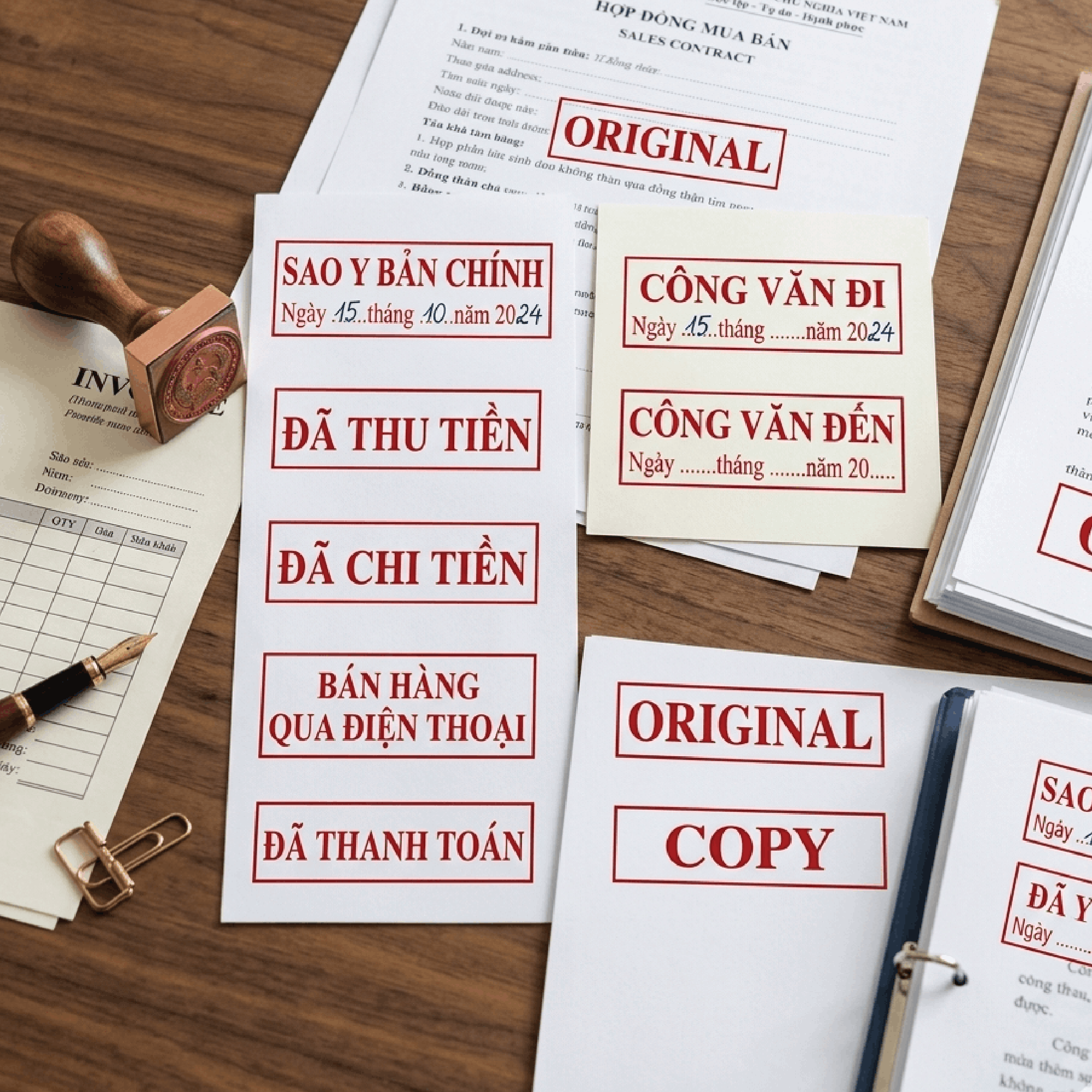 Dịch vụ khắc dấu lấy liền giá rẻ tại Hà Nội Dấu Nội Dung Tùy Chọn
